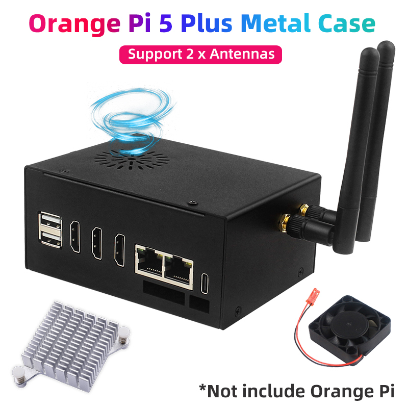 Orange Pi 5 Plus 16Gb - Caixa de metal laranja Pi 5