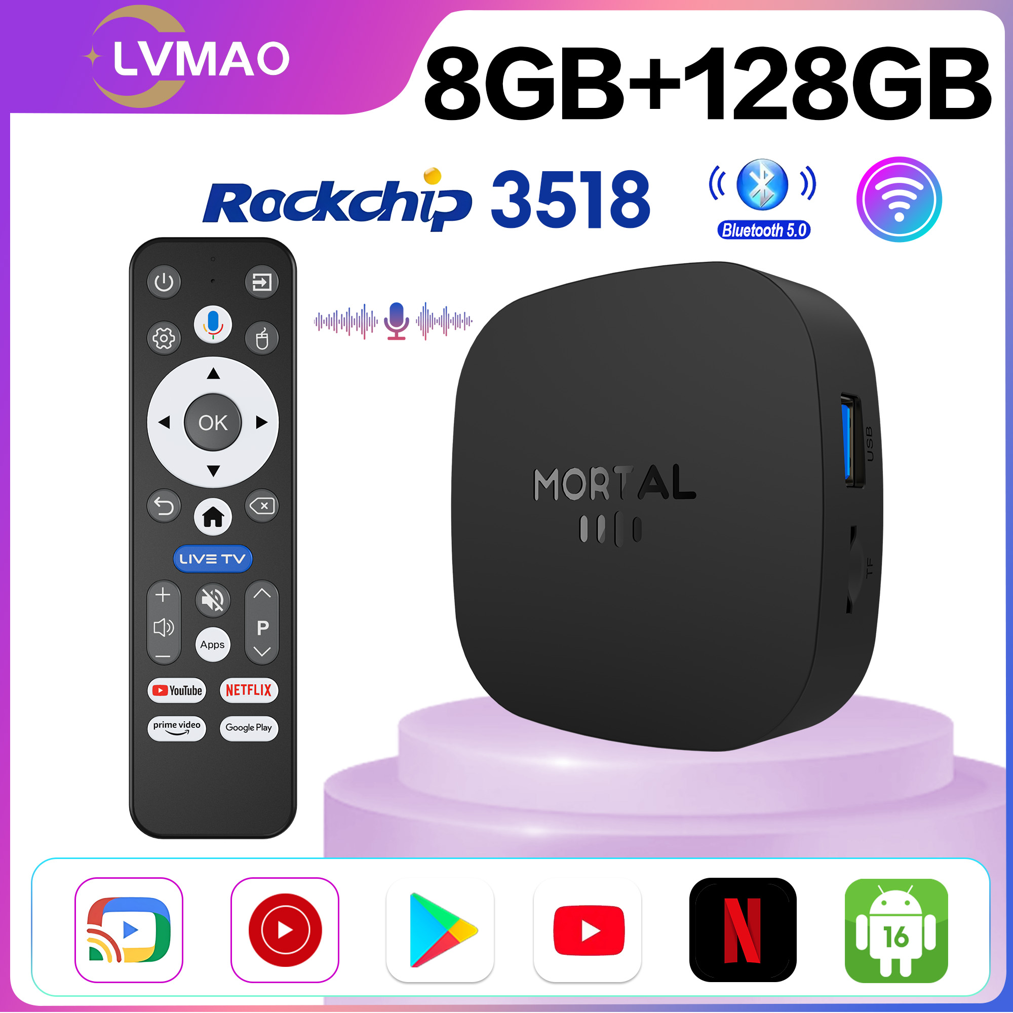 Khadas Vim4 8Gb - NOVA TV BOX T1+ RK3518 Smart