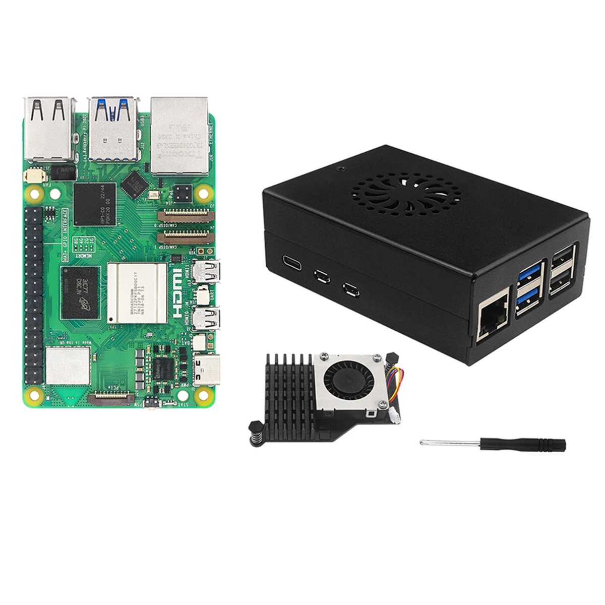 X14A& Kit Inicial IRasptek par - Raspberry Pi 5 8Gb Kit avaliação e preço