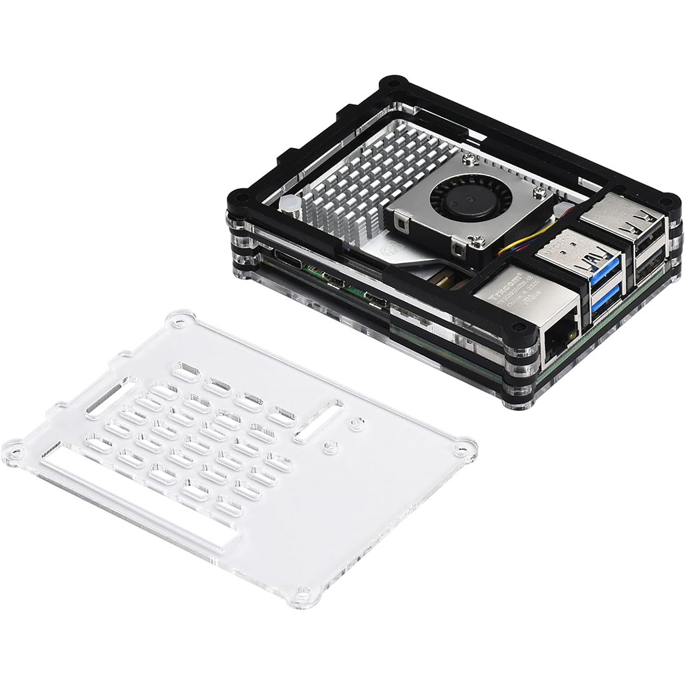 Caixa acrílica com refrigerado - Raspberry Pi 5 8Gb Kit avaliação e preço